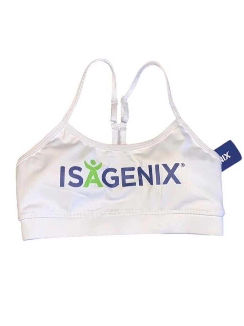 Isagenix Womens White Sports Bra Size S